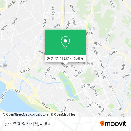 삼성증권 일산지점 지도