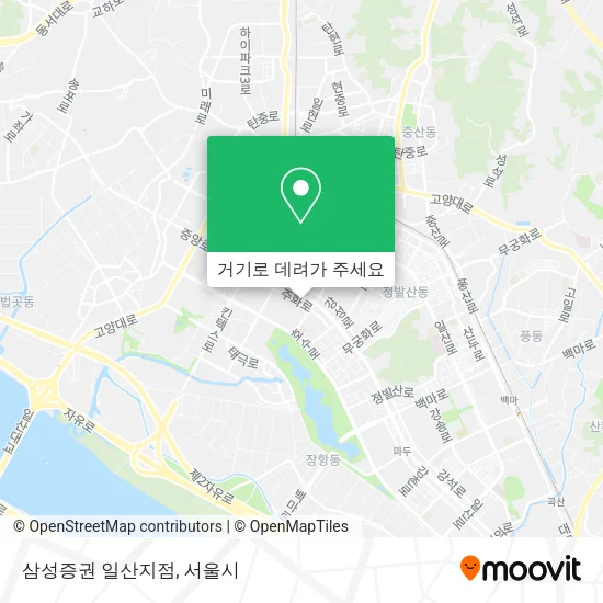 삼성증권 일산지점 지도