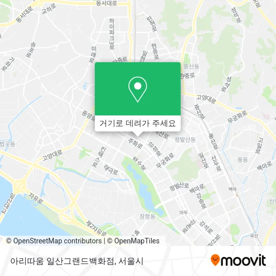 아리따움 일산그랜드백화점 지도