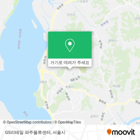 GS리테일 파주물류센터 지도