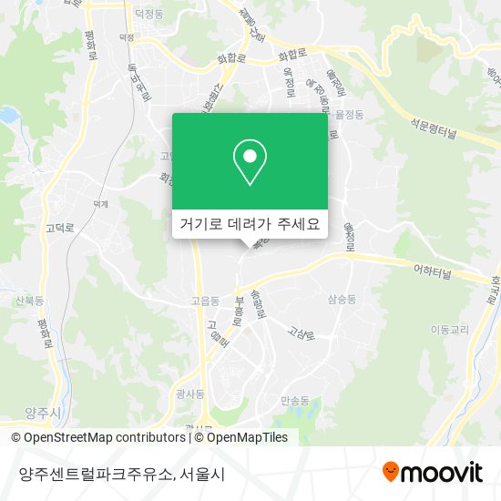 양주센트럴파크주유소 지도