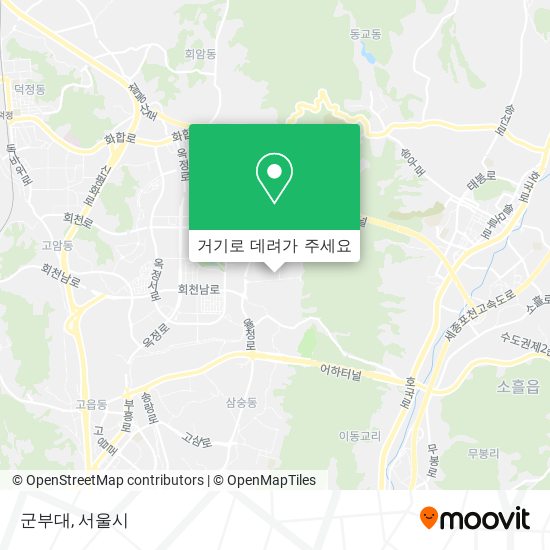 군부대 지도