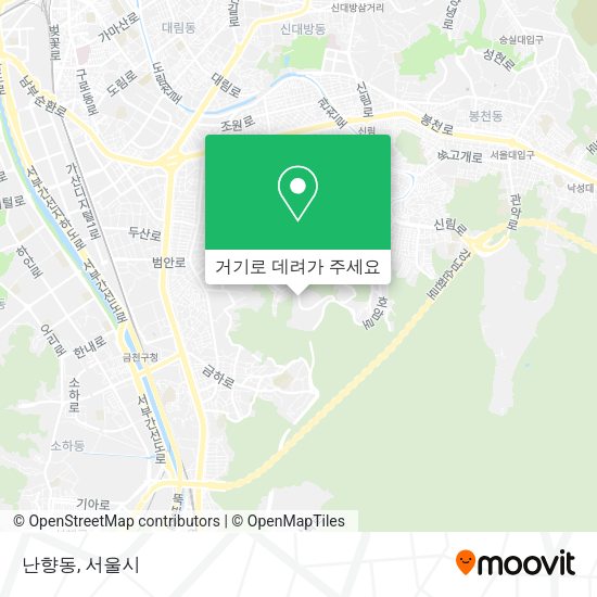 난향동 지도