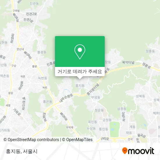홍지동 지도