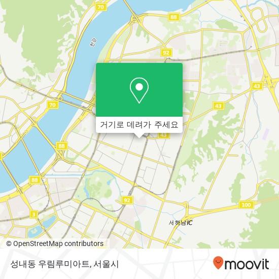 성내동 우림루미아트 지도