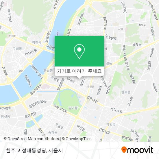 천주교 성내동성당 지도
