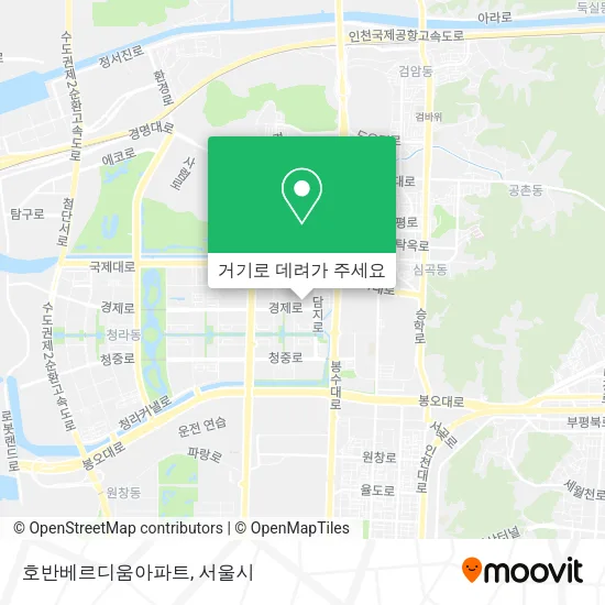 호반베르디움아파트 지도