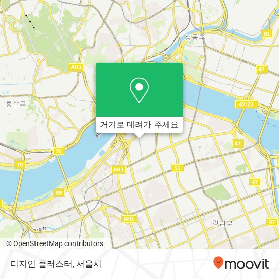 디자인 클러스터 지도