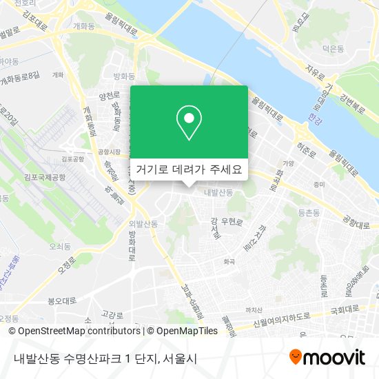 내발산동 수명산파크 1 단지 지도