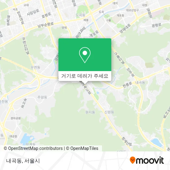 내곡동 지도