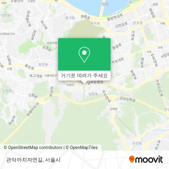 관악까치자연길 지도