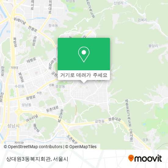 상대원3동복지회관 지도