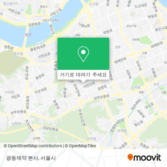 광동제약 본사 지도