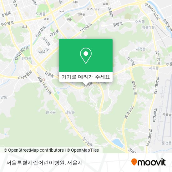 서울특별시립어린이병원 지도