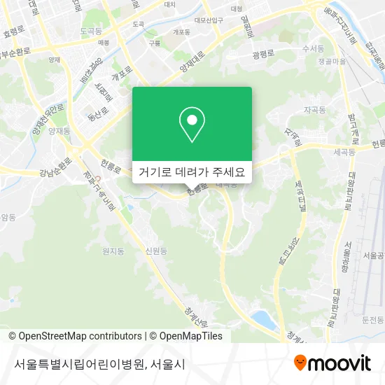 서울특별시립어린이병원 지도