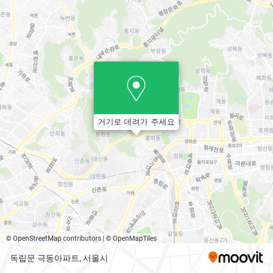 독립문 극동아파트 지도