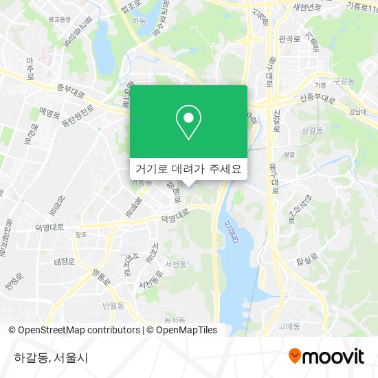 하갈동 지도