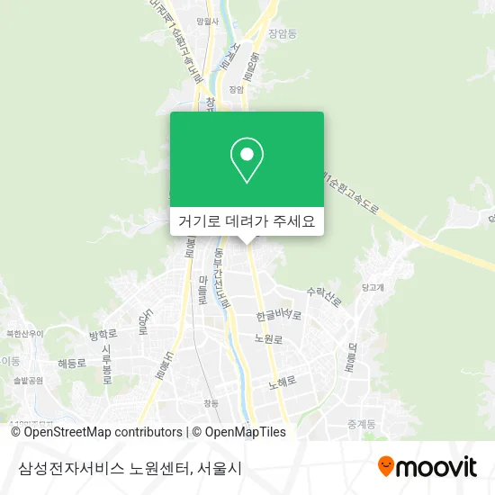 삼성전자서비스 노원센터 지도
