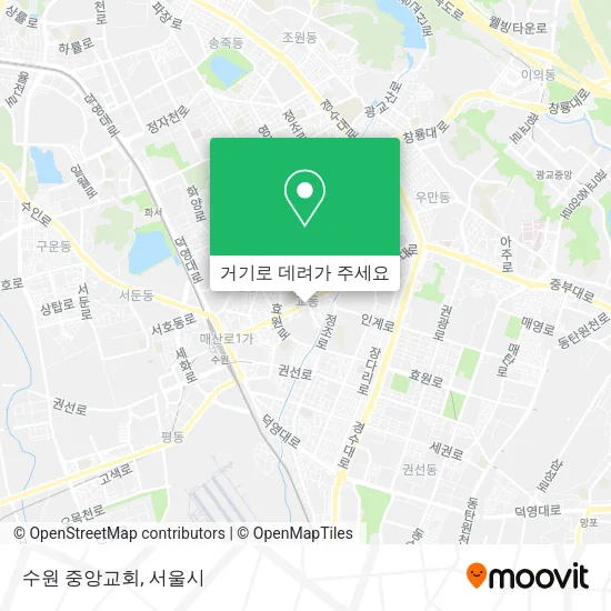 수원 중앙교회 지도