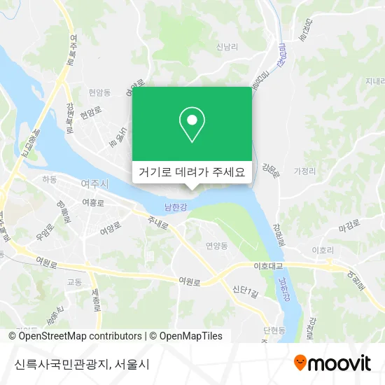 신륵사국민관광지 지도