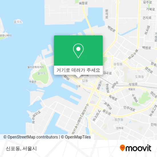 신포동 지도