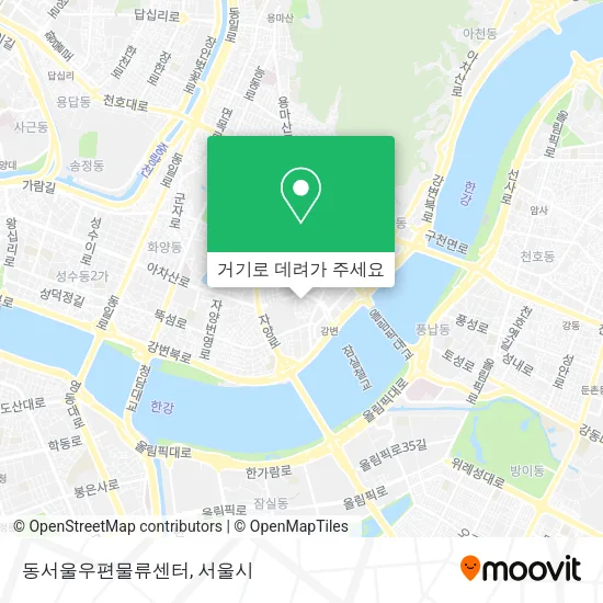 동서울우편물류센터 지도