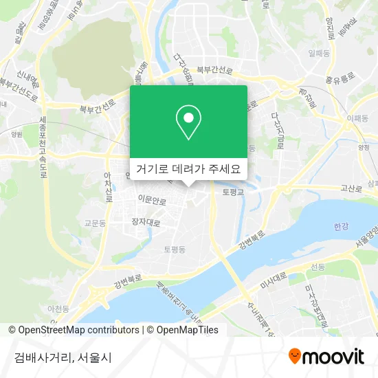 검배사거리 지도