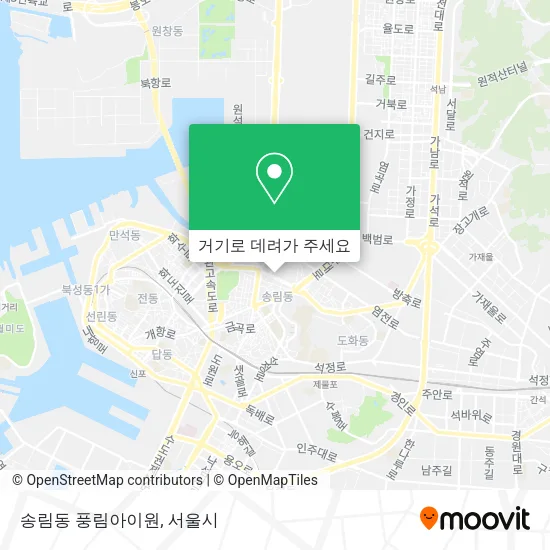 송림동 풍림아이원 지도