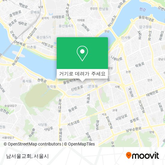 남서울교회 지도