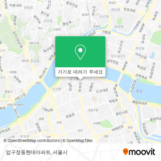 압구정동현대아파트 지도