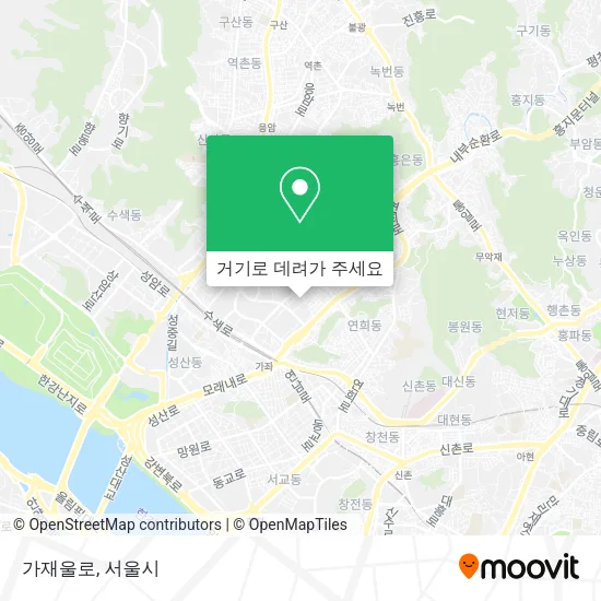가재울로 지도