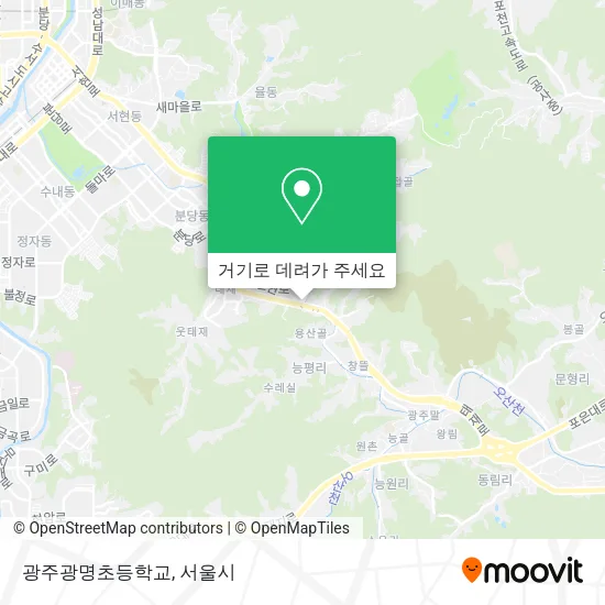 광주광명초등학교 지도