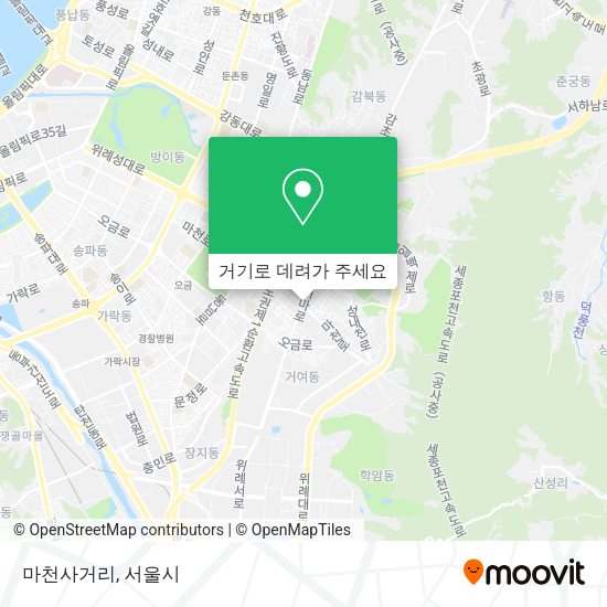 마천사거리 지도