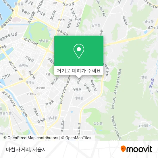 마천사거리 지도