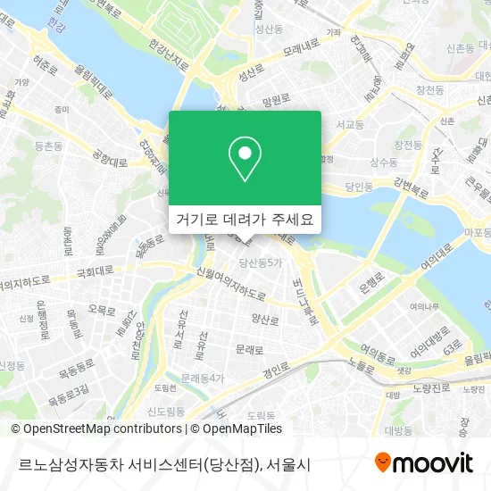 르노삼성자동차 서비스센터(당산점) 지도