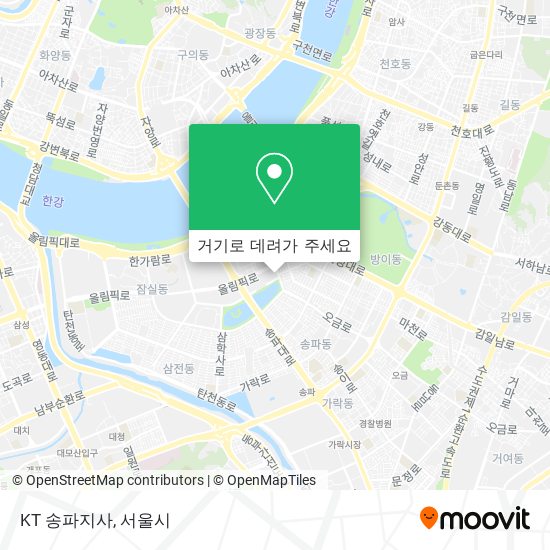 KT 송파지사 지도