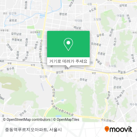 중동역푸르지오아파트 지도