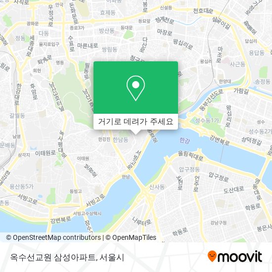 옥수선교원 삼성아파트 지도