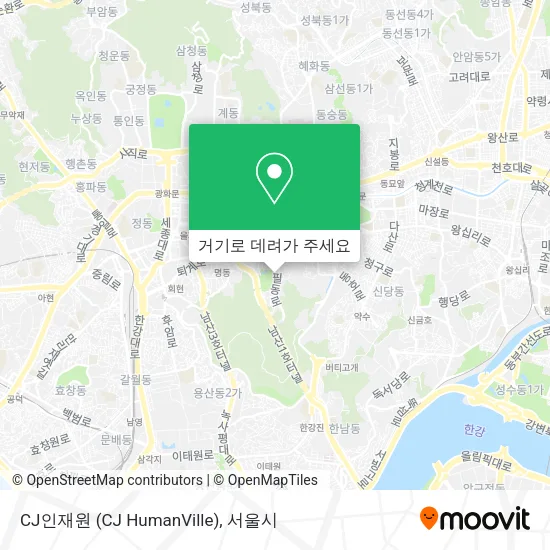 CJ인재원 (CJ HumanVille) 지도