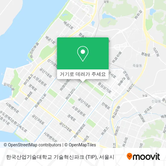한국산업기술대학교 기술혁신파크 (TIP) 지도