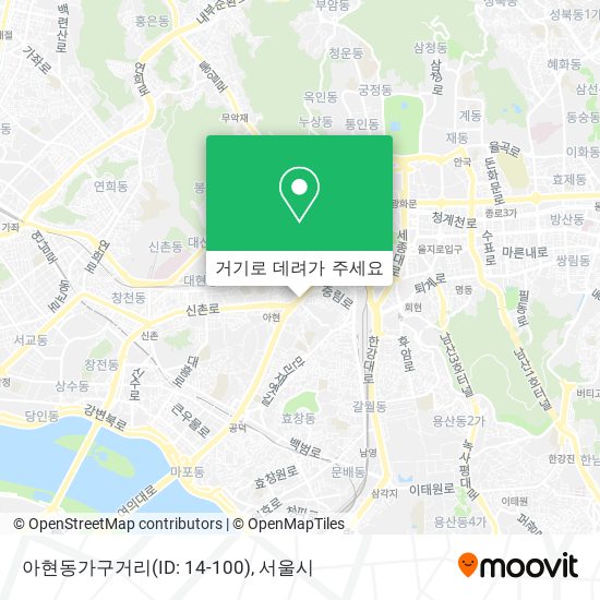 아현동가구거리(ID: 14-100) 지도