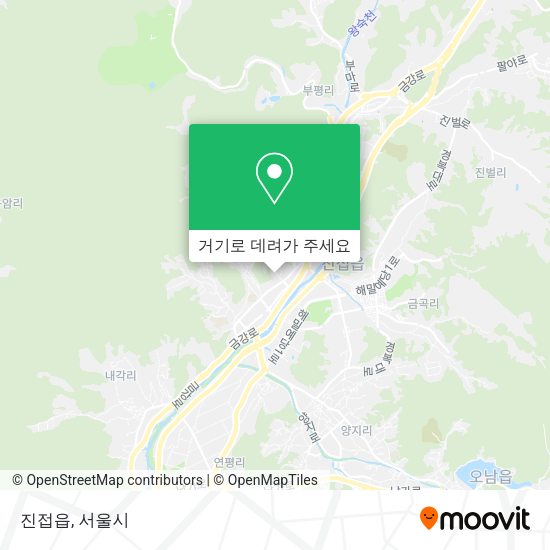 진접읍 지도