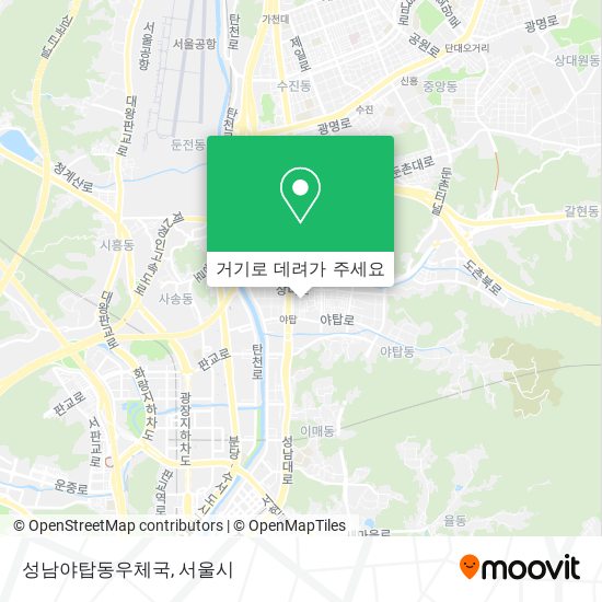성남야탑동우체국 지도