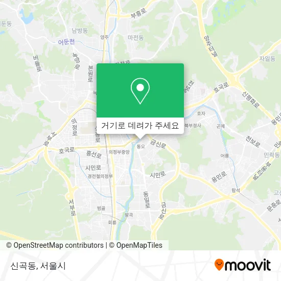 신곡동 지도