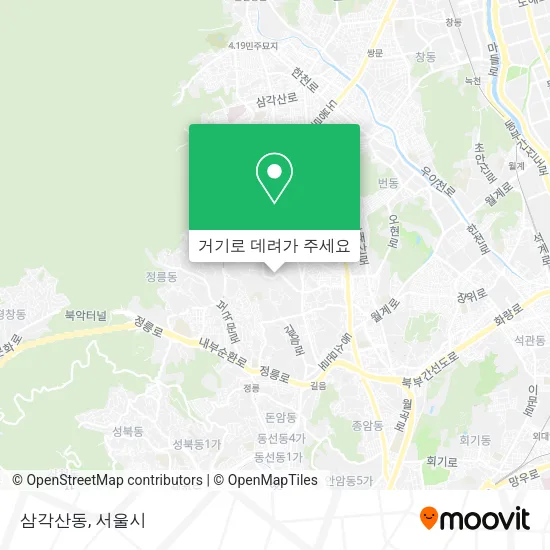 삼각산동 지도
