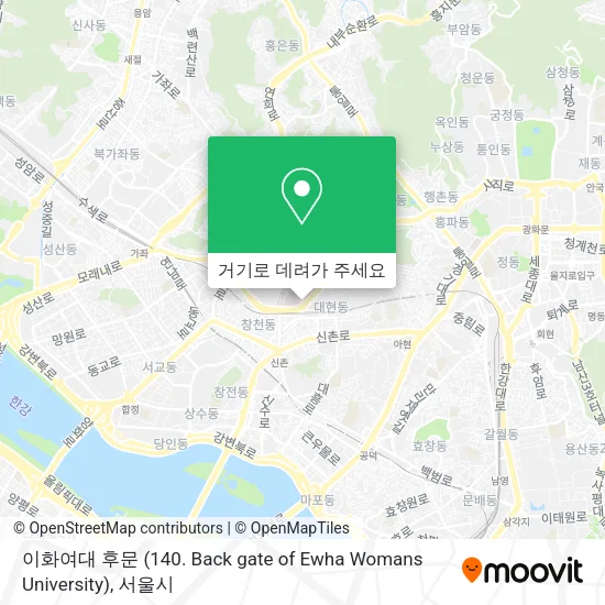 이화여대 후문 (140. Back gate of Ewha Womans University) 지도