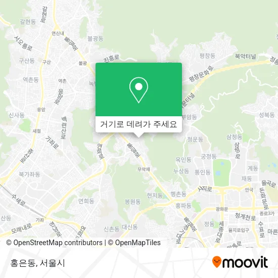 홍은동 지도