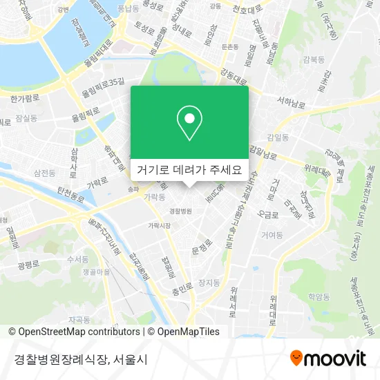 경찰병원장례식장 지도