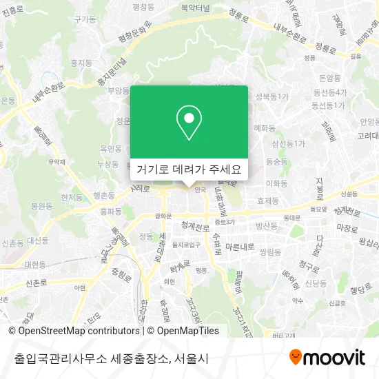 출입국관리사무소 세종출장소 지도