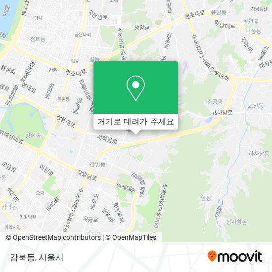 감북동 지도